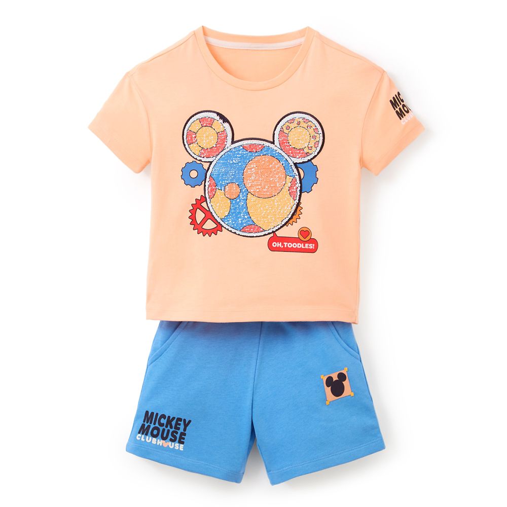 Mickey Mouse Clubhouse Reversible Sequin T-Shirt and Shorts Set for Toddlers