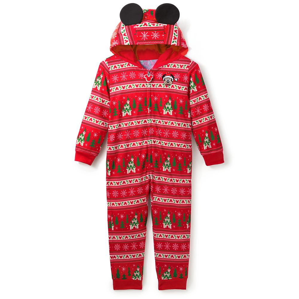 Mickey Mouse Icon Holiday One-Piece Pajama for Kids Official shopDisney