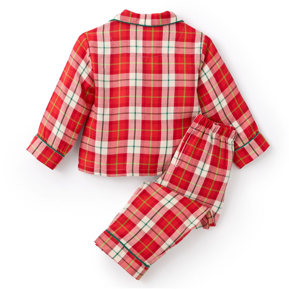 Mickey Mouse and Pluto Plaid Holiday Sleep Set for Kids