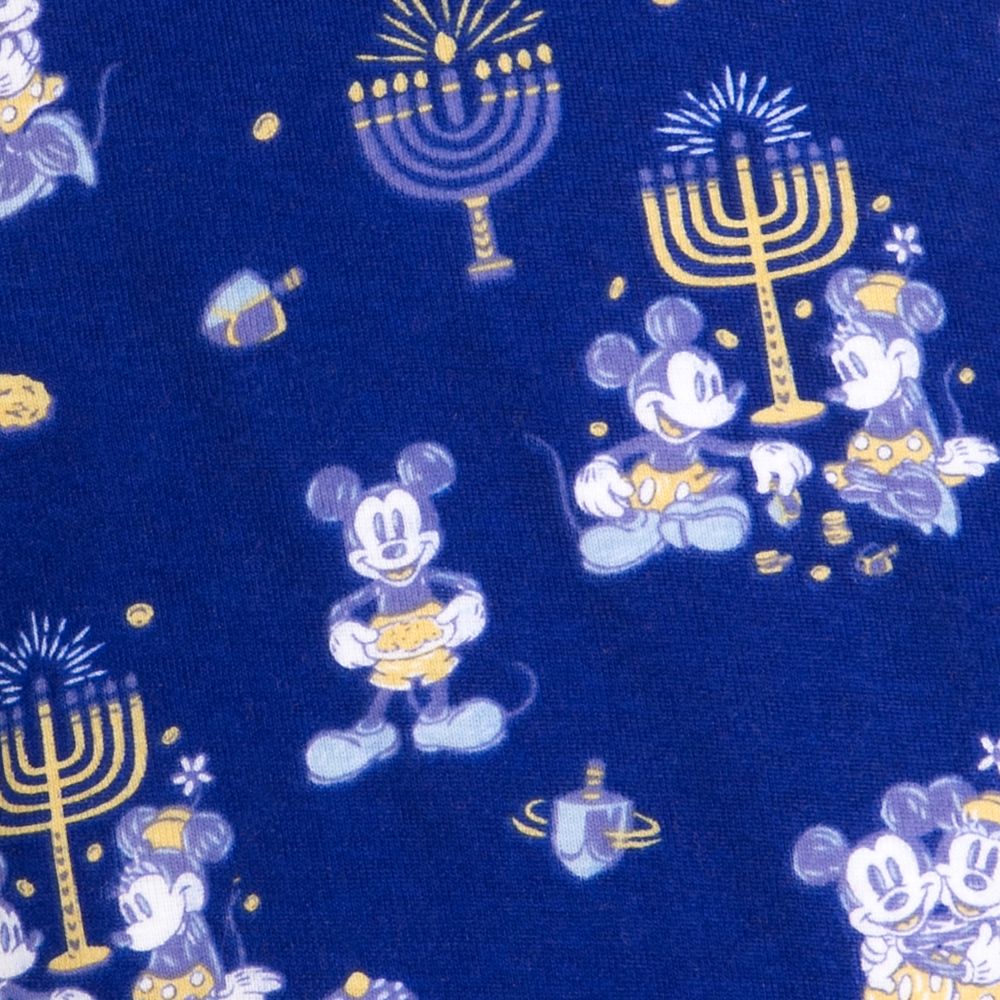 Mickey and Minnie Mouse Hanukkah Stretchie Sleeper for Baby