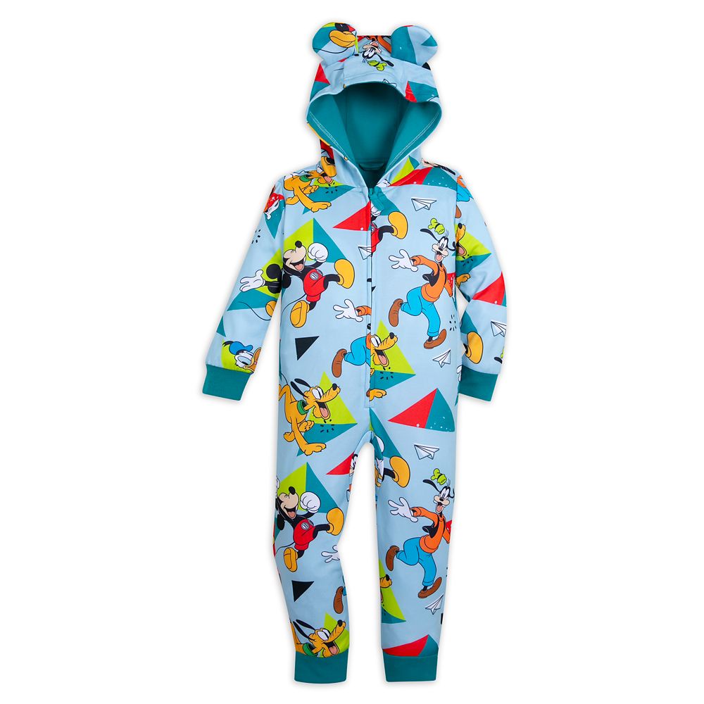 Mickey Mouse and Friends One-Piece Hooded Pajama for Kids Official shopDisney