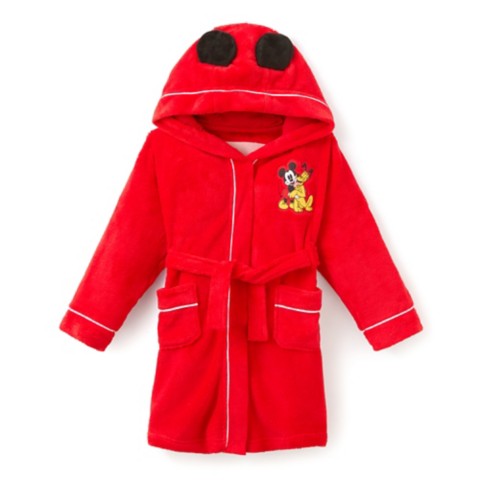 Disney Mickey Mouse and Pluto Hooded Robe for Kids