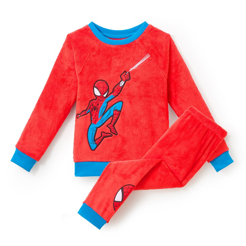 Spider-Man Fleece Pajama Set for Boys