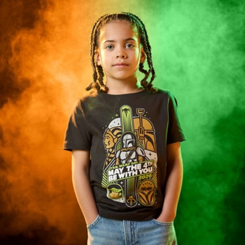 Детские футболки Disney Star Wars Day 2026 – ''May the 4th Be With You'' T-Shirt for Kids