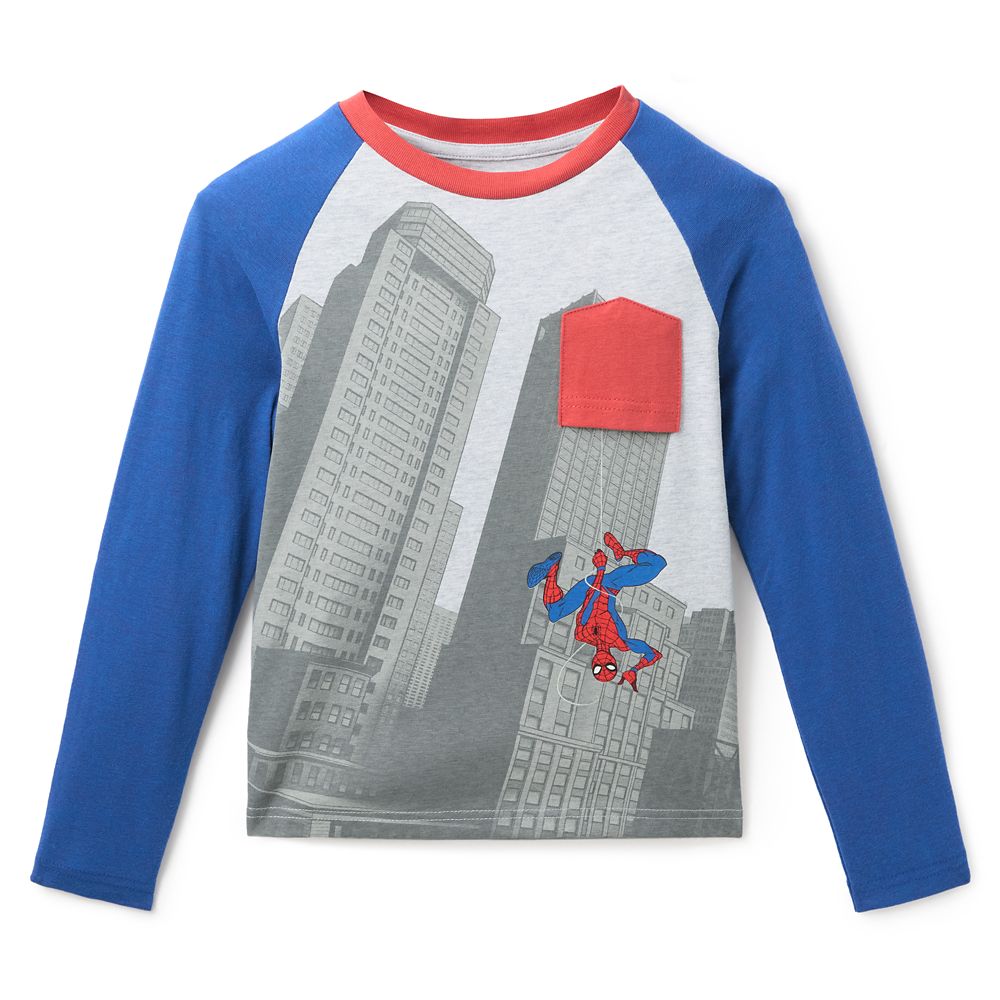 Spider-Man Raglan Long Sleeve T-Shirt for Kids Official shopDisney