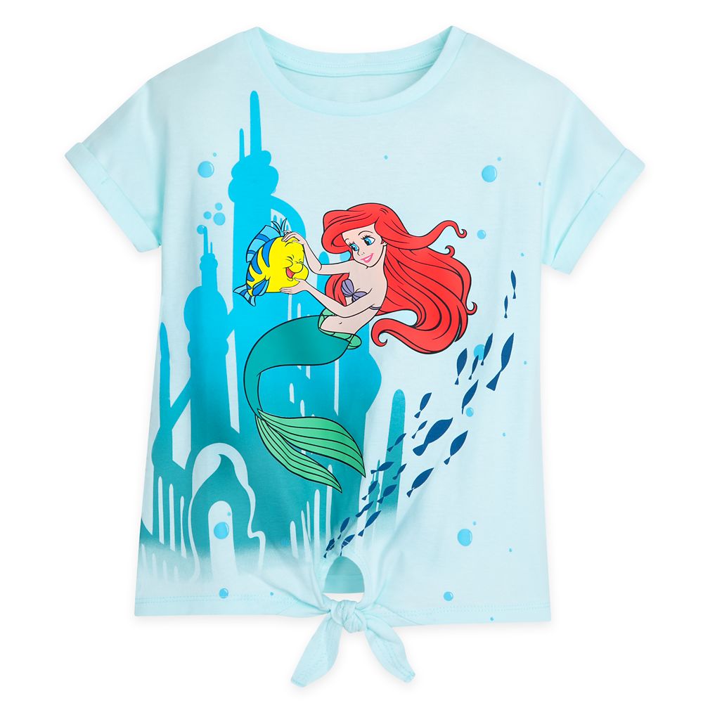 Ariel and Flounder T-Shirt for Girls  The Little Mermaid Official shopDisney