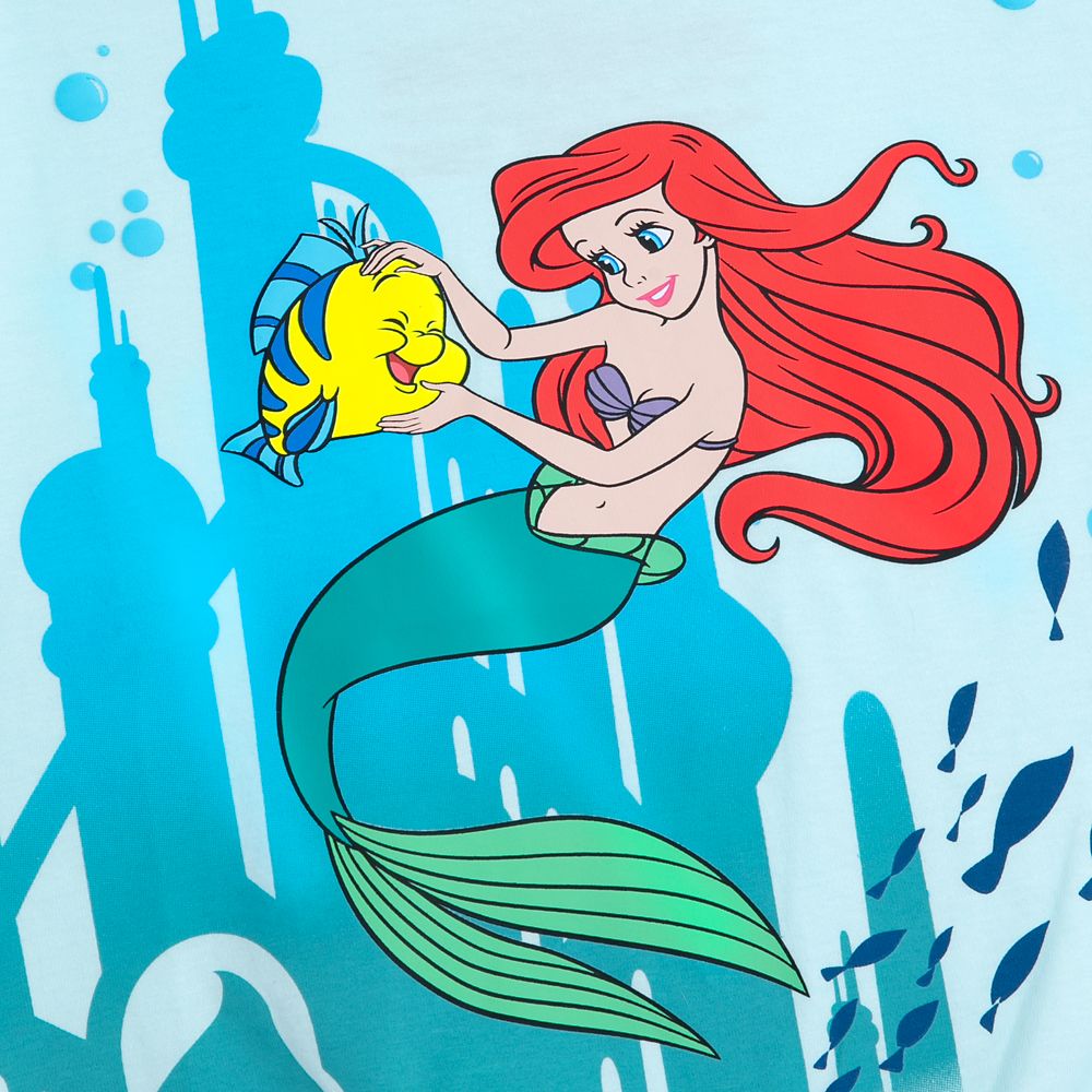 Ariel and Flounder T-Shirt for Girls - The Little Mermaid