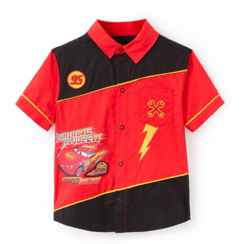 Детские рубашки Disney Lightning McQueen Woven Shirt for Kids – Cars