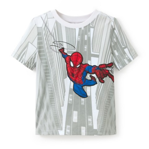 Детские футболки Disney Spider-Man Cityscape T-Shirt for Kids