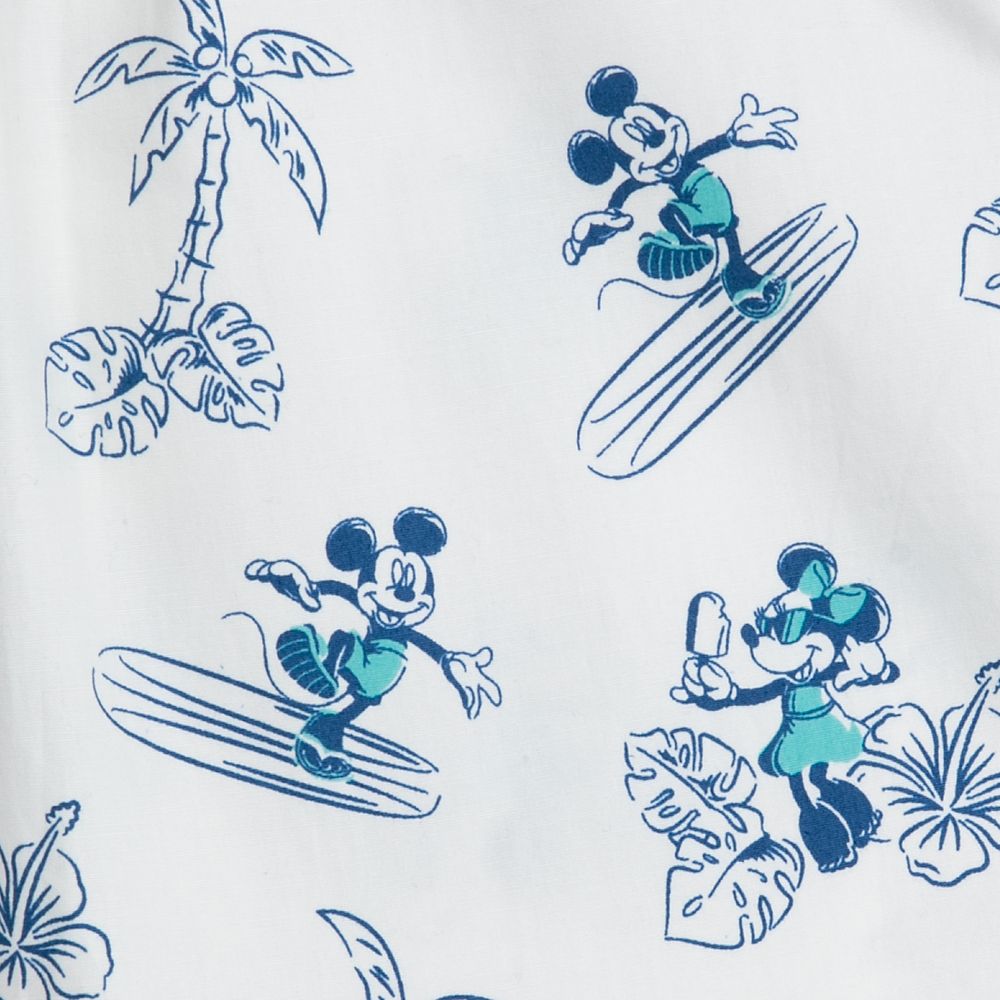 Mickey and Minnie Mouse Summer Fun Woven Shirt for Kids
