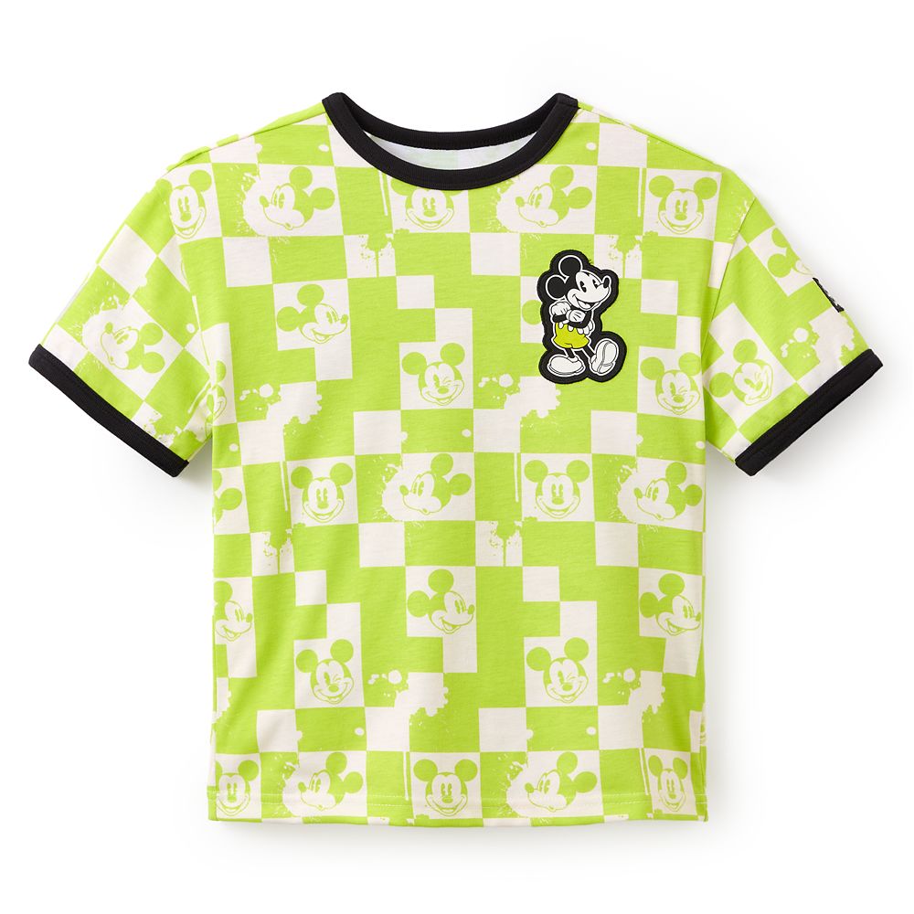 Mickey Mouse Checkered T-Shirt for Kids