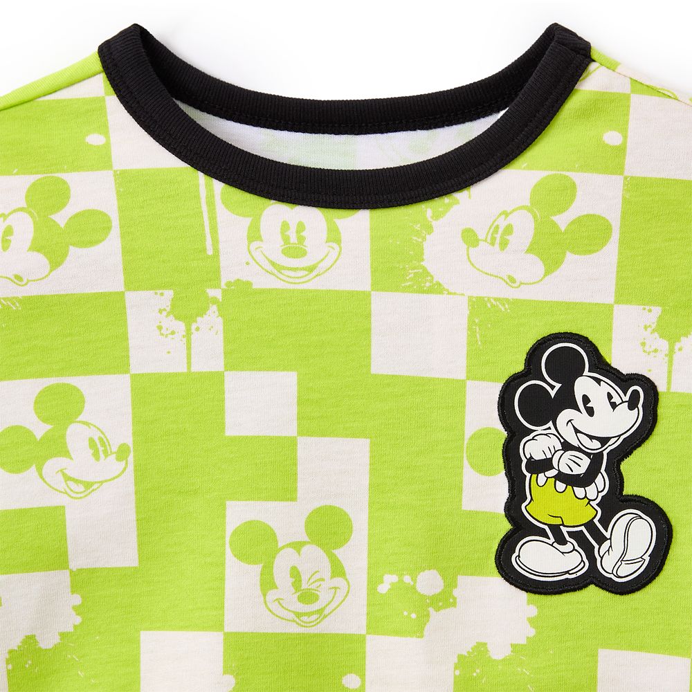 Mickey Mouse Checkered T-Shirt for Kids