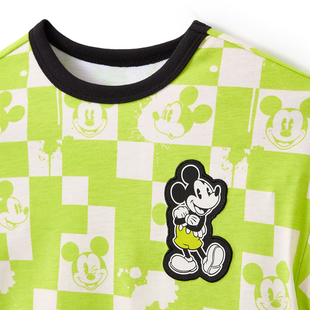 Mickey Mouse Checkered T-Shirt for Kids