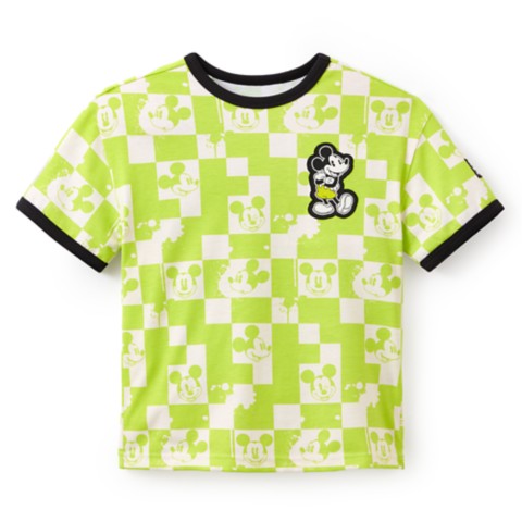 Детские футболки Disney Mickey Mouse Checkered T-Shirt for Kids