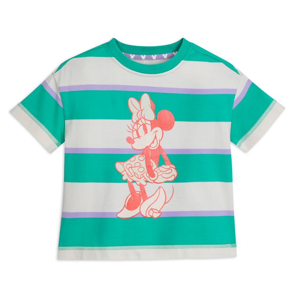 Minnie Mouse Striped T-Shirt for Kids Official shopDisney