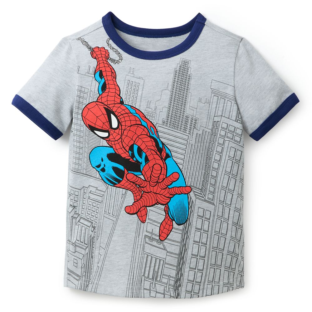 Spider-Man Ringer T-Shirt for Kids Official shopDisney