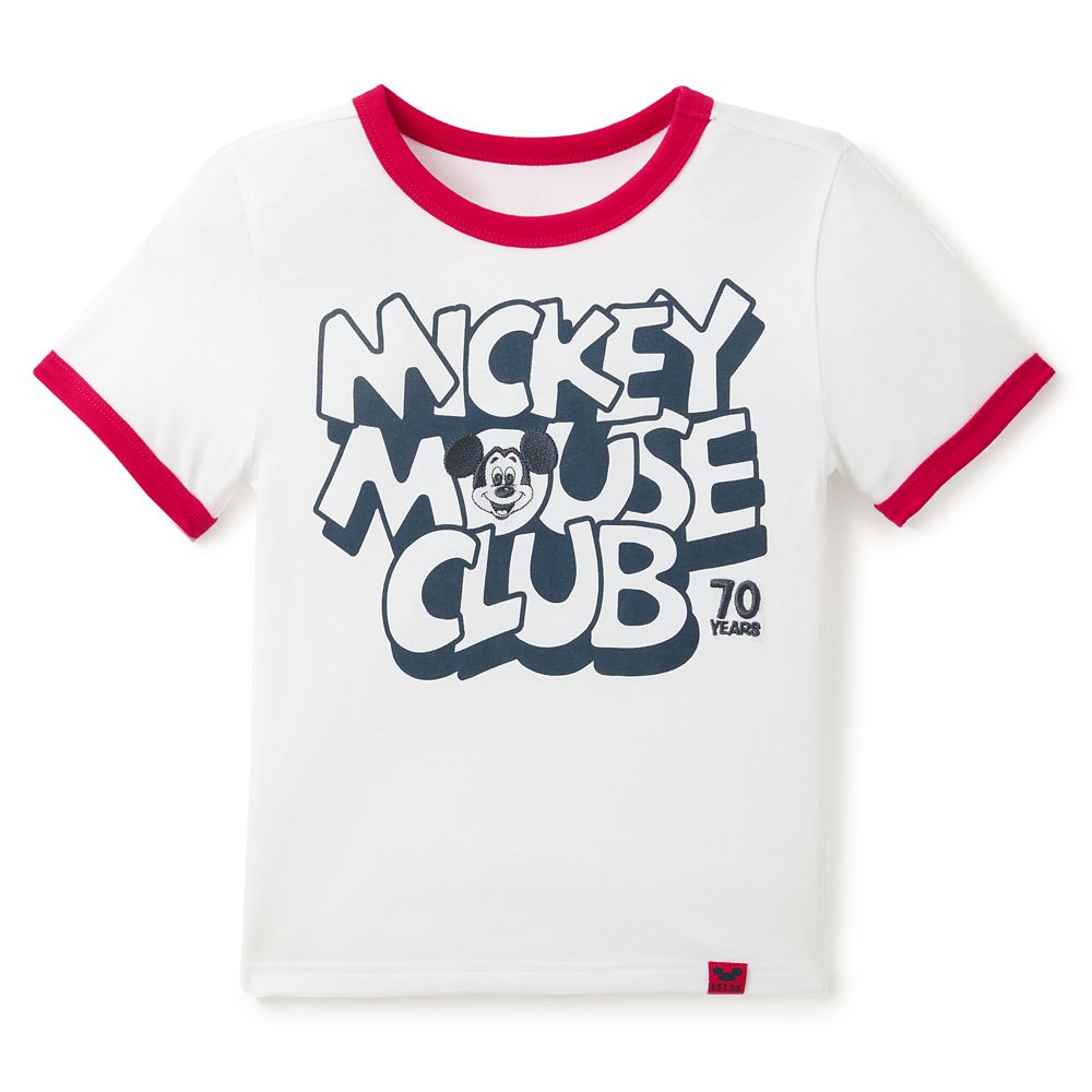 Mickey Mouse Club 70th Anniversary Ringer T-Shirt for Kids Official shopDisney