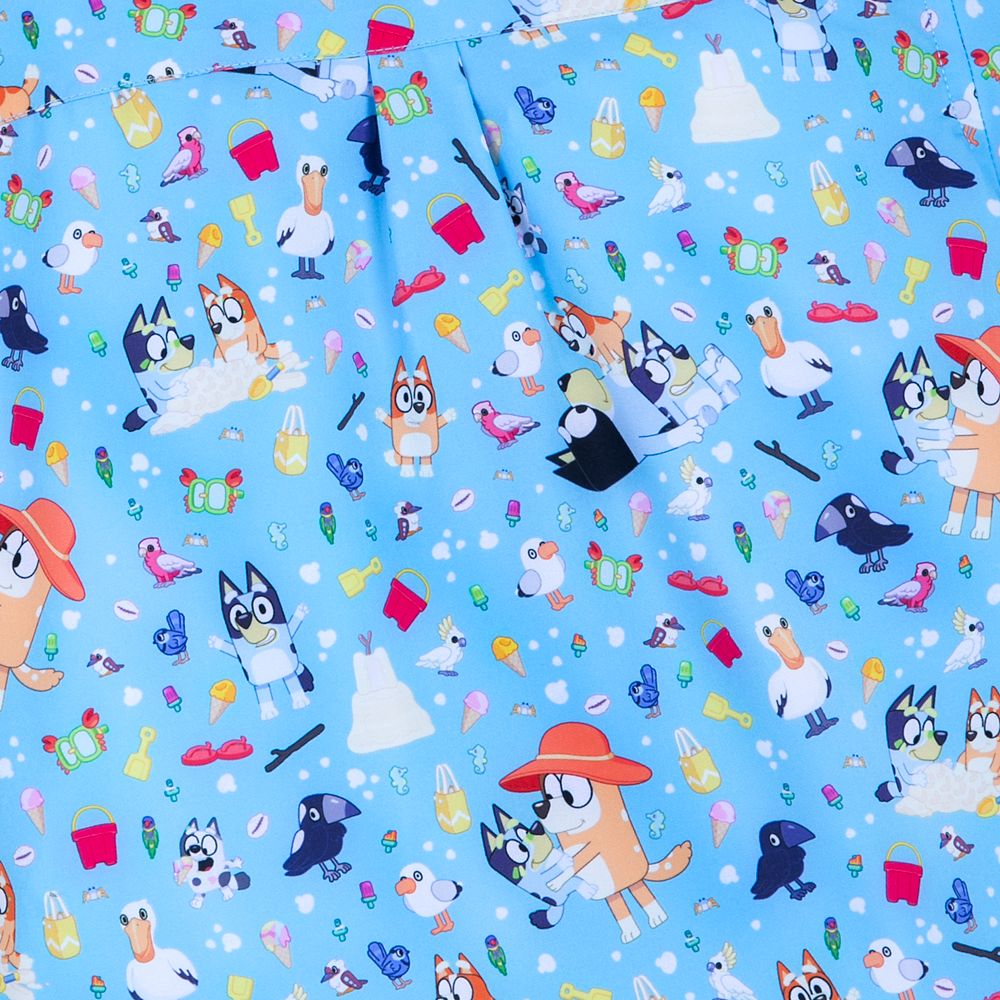 Bluey ''Beach Day'' Button Down Shirt for Toddlers by RSVLTS