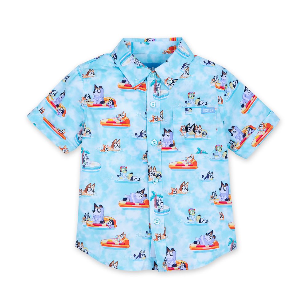Bluey ''Everybody in the Pool'' Button Down Shirt for Toddlers by RSVLTS Official shopDisney