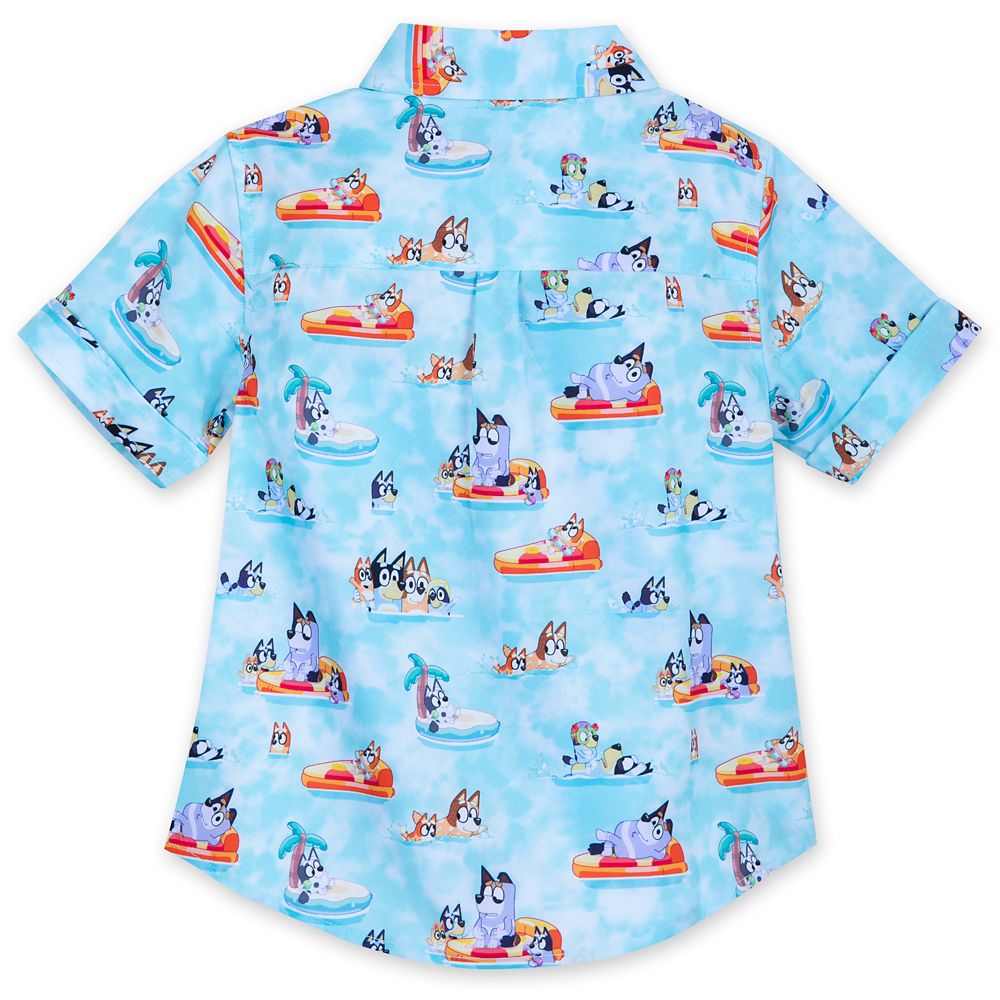 Bluey ''Everybody in the Pool'' Button Down Shirt for Toddlers by RSVLTS