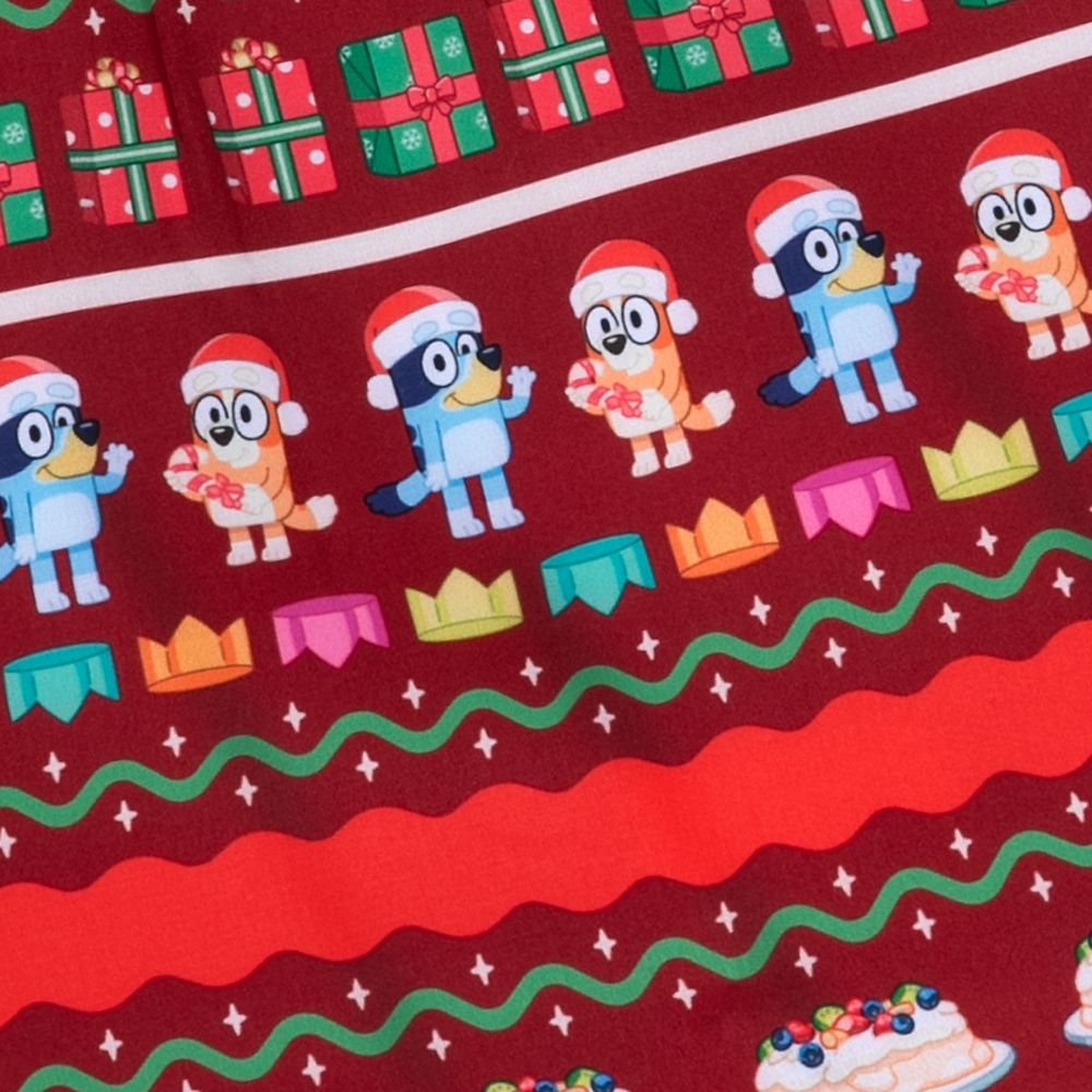 Bluey Holiday Button Down Shirt for Kids by RSVLTS