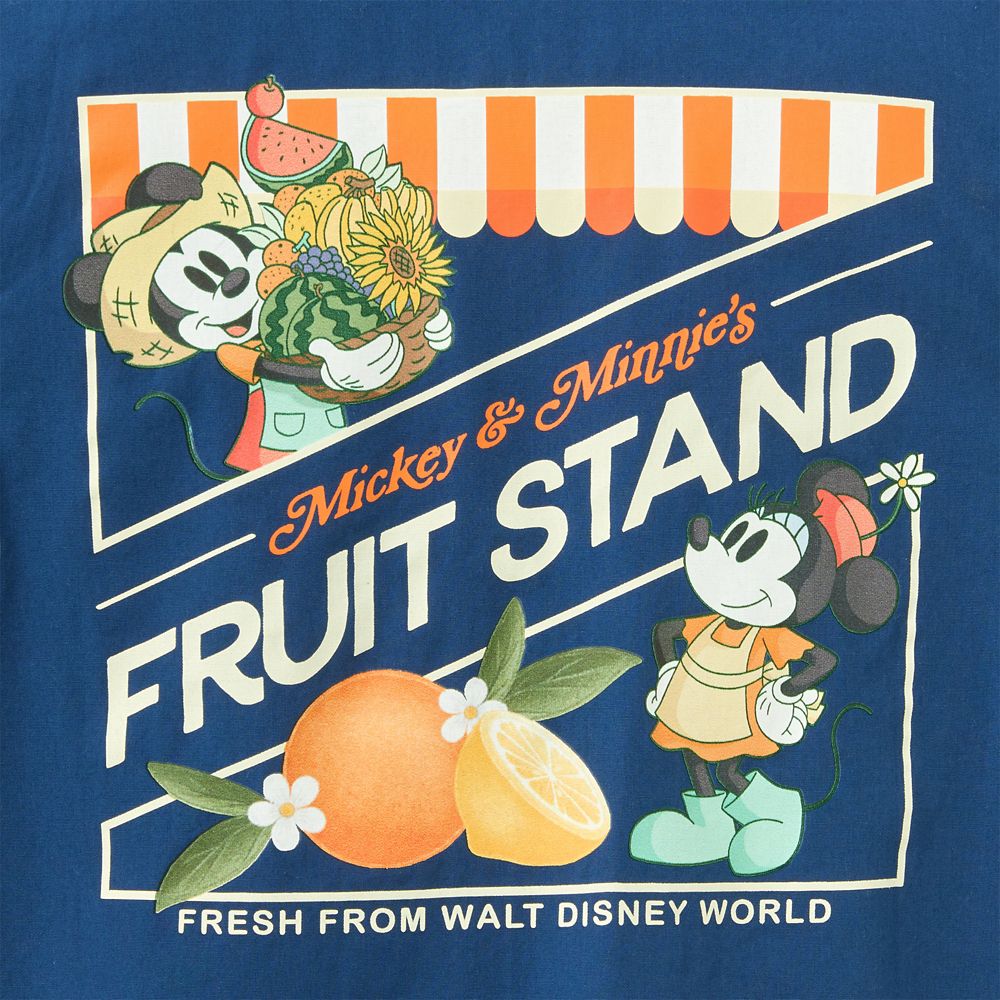 Mickey and Minnie Mouse Fruit Stand Button Down Shirt for Kids &ndash; Walt Disney World