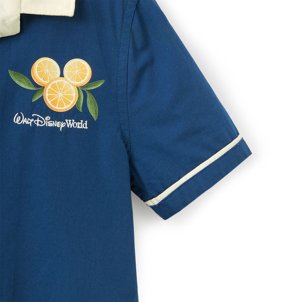 Mickey and Minnie Mouse Fruit Stand Button Down Shirt for Kids &ndash; Walt Disney World