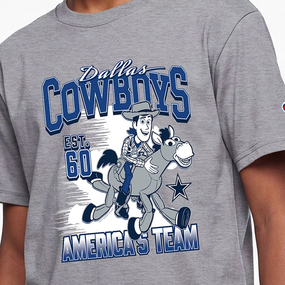 Woody and Bullseye &ndash; Dallas Cowboys T-Shirt for Kids &ndash;&nbsp;Disney | Champion NFL