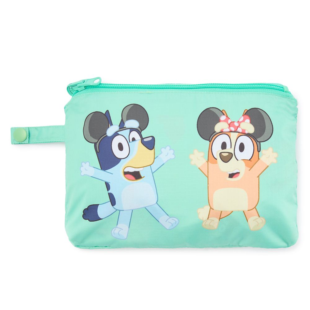 Bluey Disney Parks Half-Zip Packable Hooded Rain Jacket for Kids