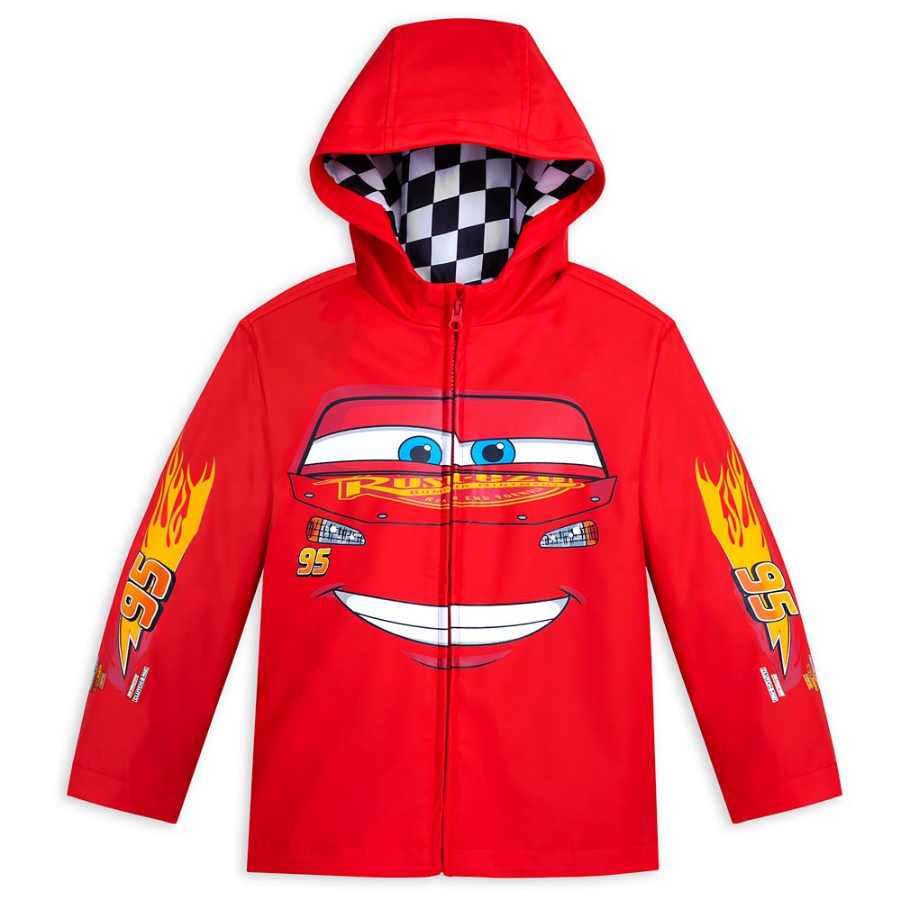 Lightning McQueen Hooded Rain Jacket for Kids – Cars