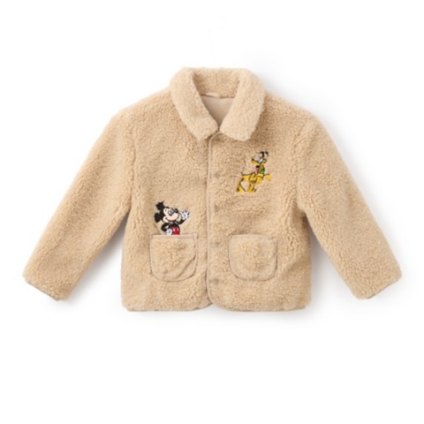 Детские куртки Disney Mickey Mouse and Pluto Faux Shearling Jacket for Kids