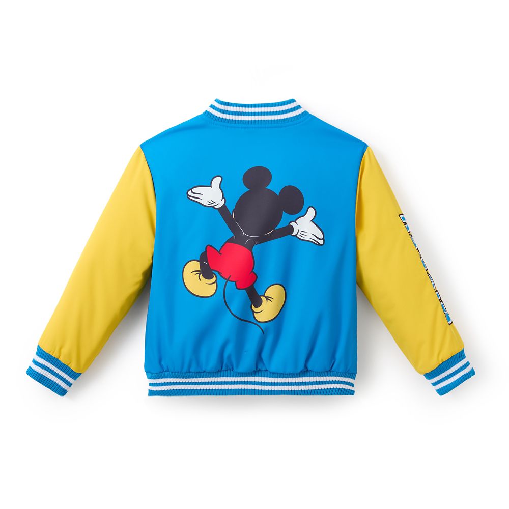 Mickey Mouse Back to Front Varsity Jacket for Kids &ndash; Personalized