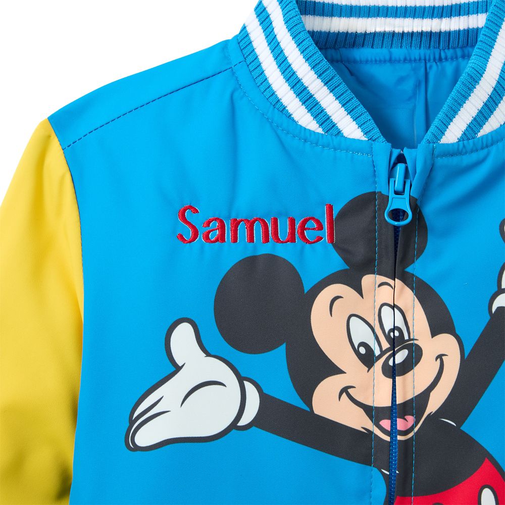 Mickey Mouse Back to Front Varsity Jacket for Kids &ndash; Personalized