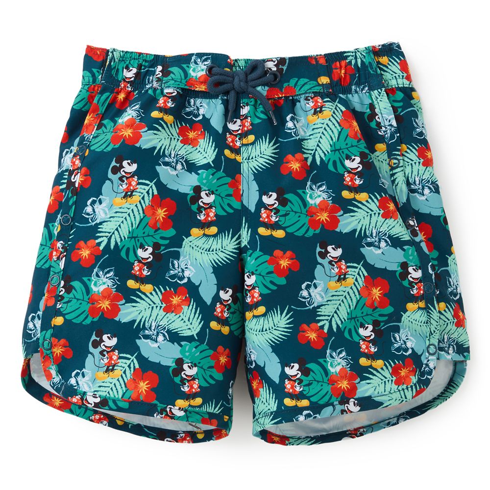Mickey Mouse Adaptive Tropical Swim Trunks for Kids