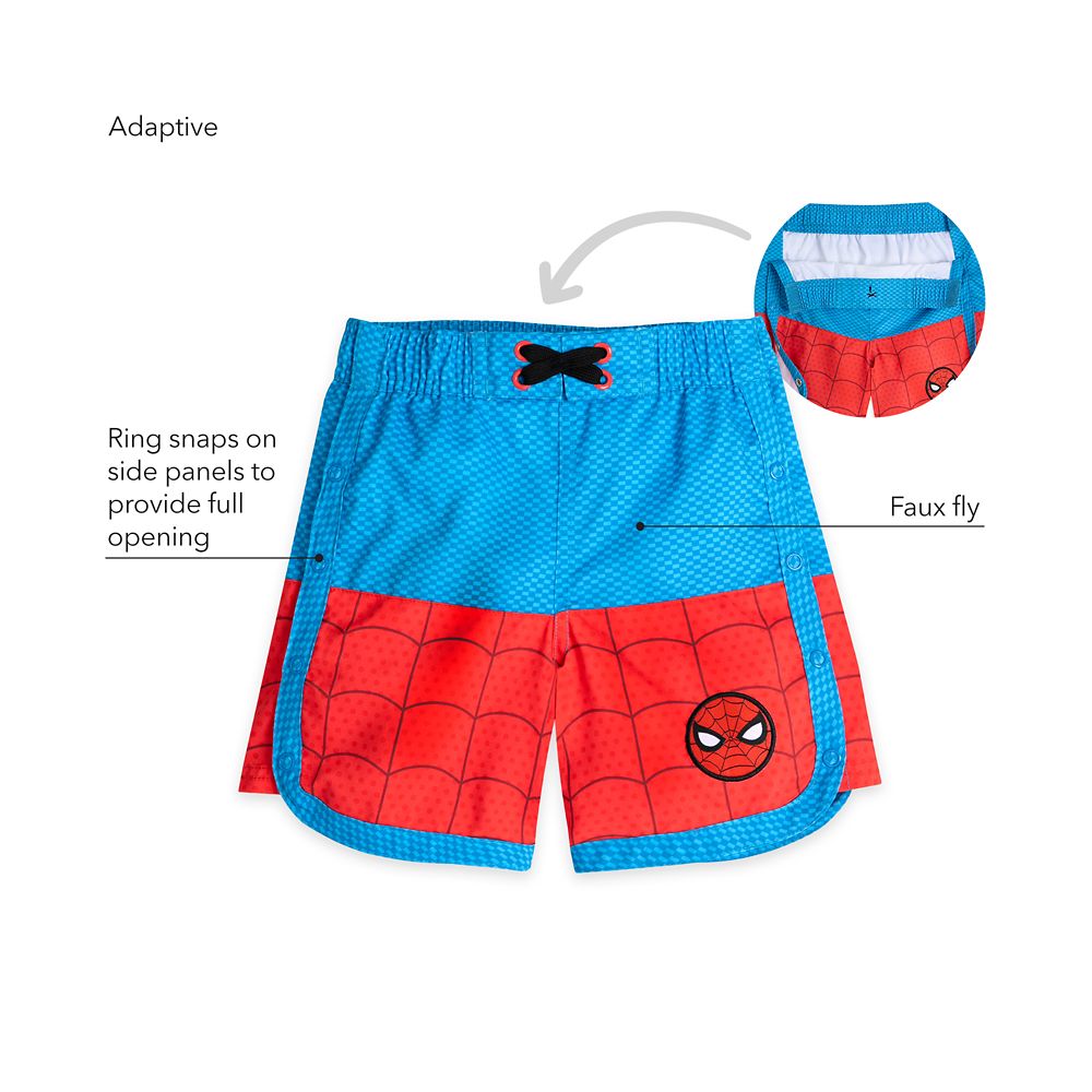 Spider-Man Adaptive Swim Trunks for Kids