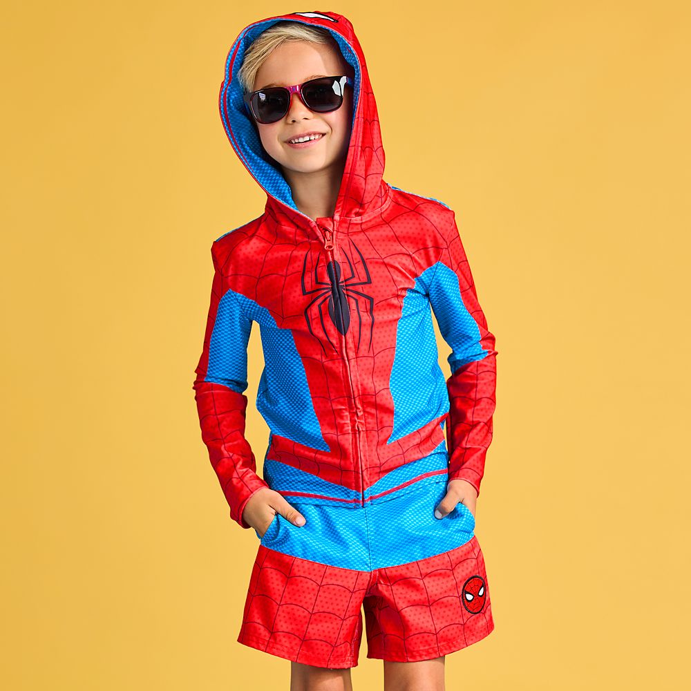 Spider-Man Hooded Rash Guard for Kids