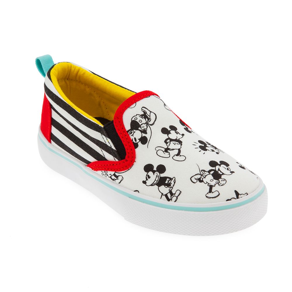 Mickey mouse slip on shoes toddler best sale