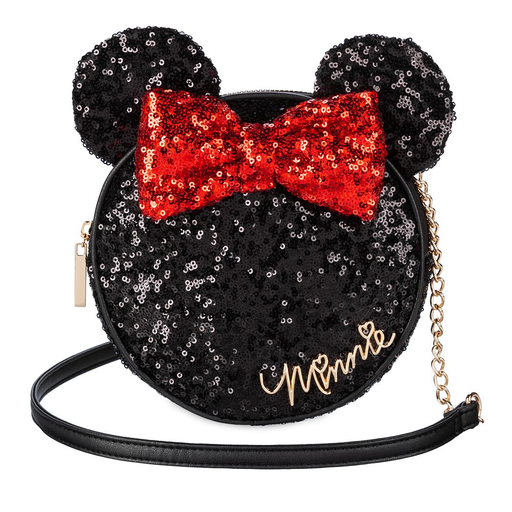 Minnie Mouse Icon Sequin Crossbody Bag Disney Store