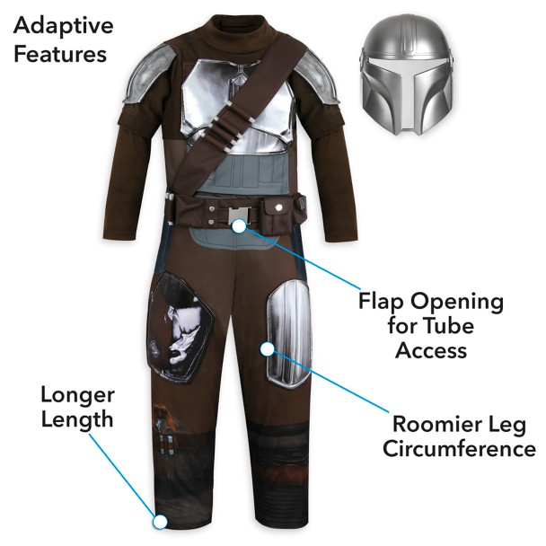 Mandalorian Adaptive Child Costume Wheelchair Friendly Mandalorian Adaptive Child Costume Wheelchair Friendly