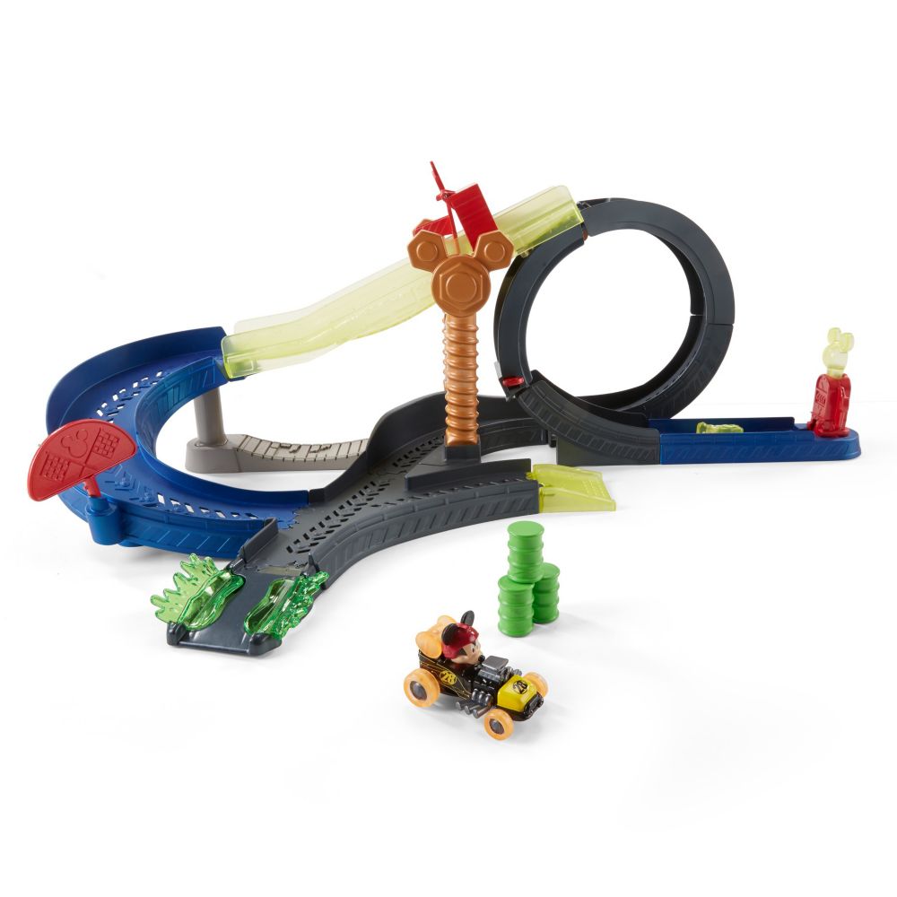 Mickey Mouse Drop Loop Playset by Fisher Price Mickey and the Roadster Racers Disney Store