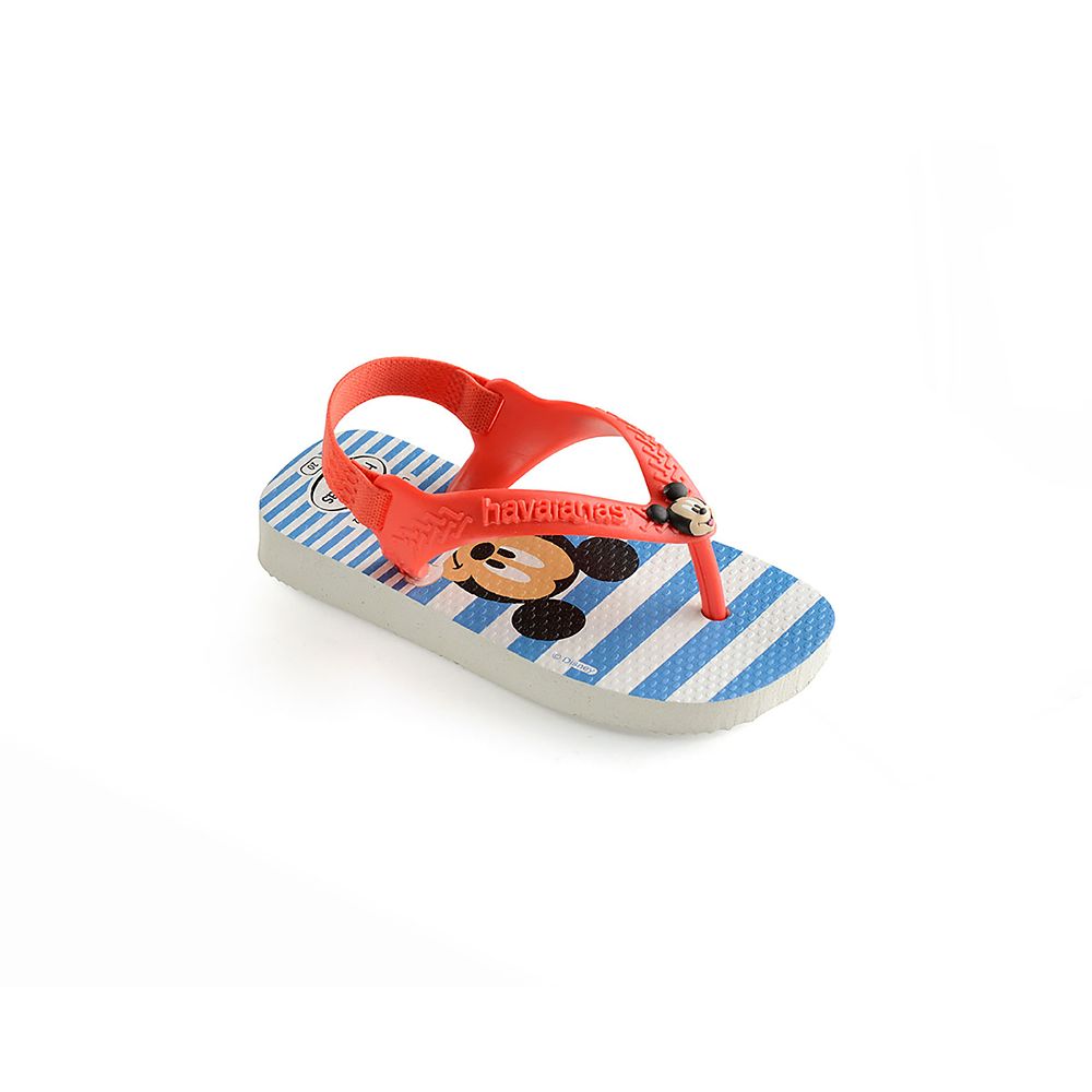 Cute Walk by Babyhug Disney Slip On Flip Flops with Mickey Mouse Print - Blue