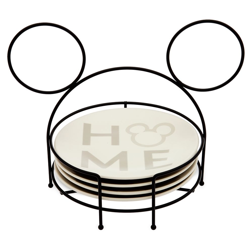 Mickey Mouse Icon Plate Set with Holder &ndash; Mickey Mouse Home Collection