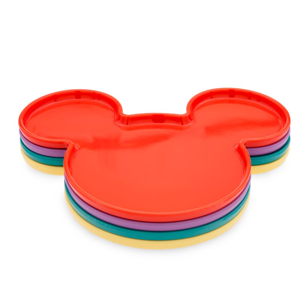 Mickey Mouse Icon Melamine Appetizer Plate Set &ndash; Mousewares