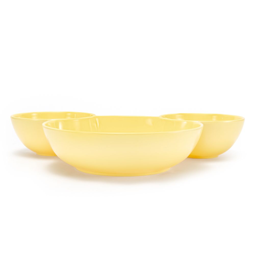 Mickey Mouse Icon Melamine Chip and Dip Bowl