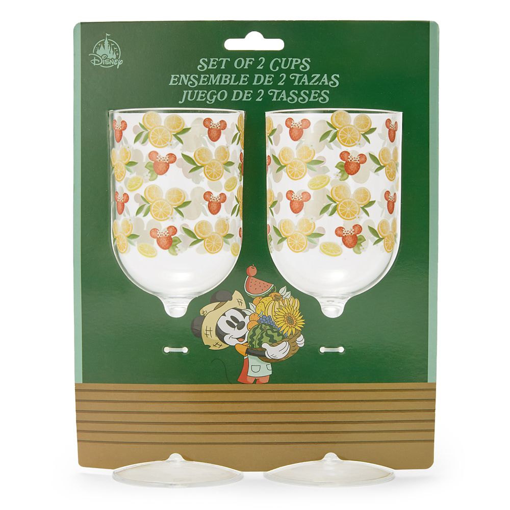 Mickey and Minnie Mouse Icon Strawberry and Oranges Cups Set