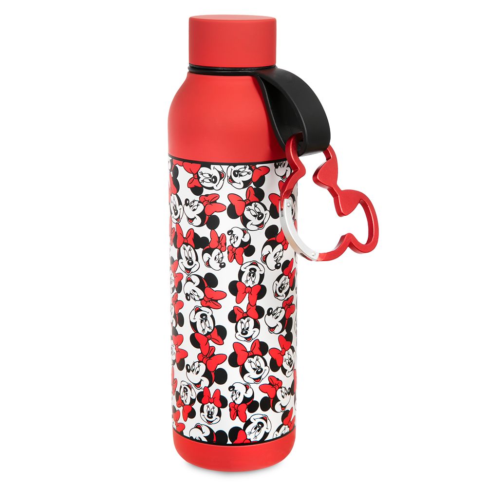 Minnie Mouse 21 oz. Stainless Steel Water Bottle with Carabiner Official shopDisney