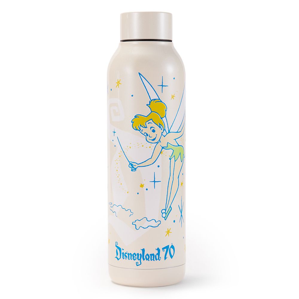 Tinker Bell Stainless Steel Water Bottle &ndash; Disneyland 70th Anniversary