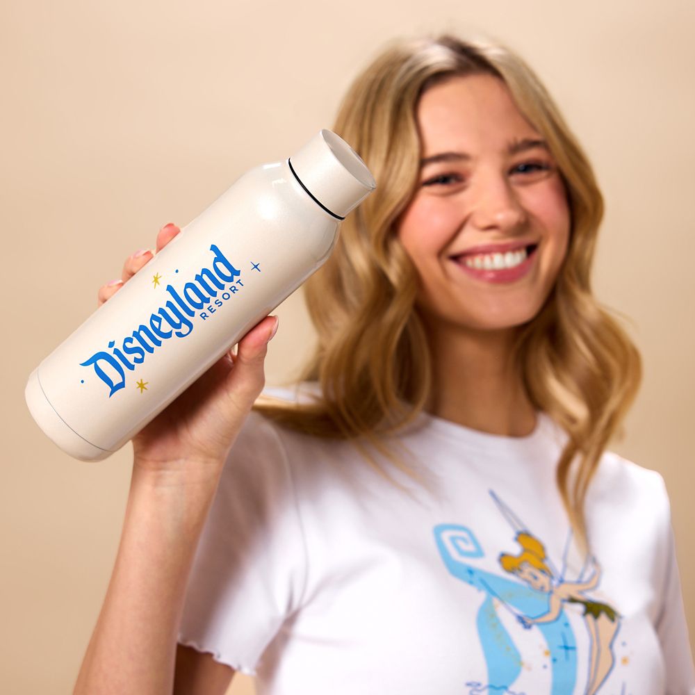 Tinker Bell Stainless Steel Water Bottle &ndash; Disneyland 70th Anniversary