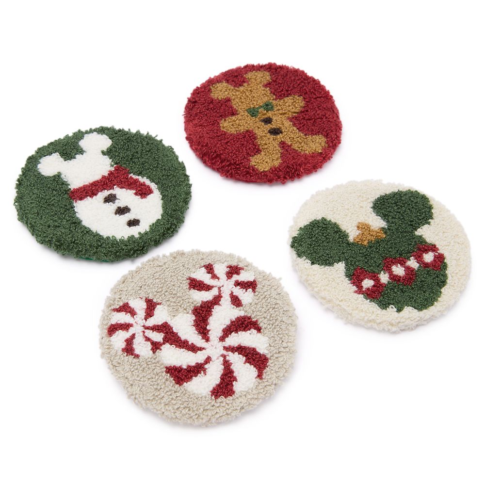Mickey Mouse Punch Needle Holiday Coaster Set Official shopDisney