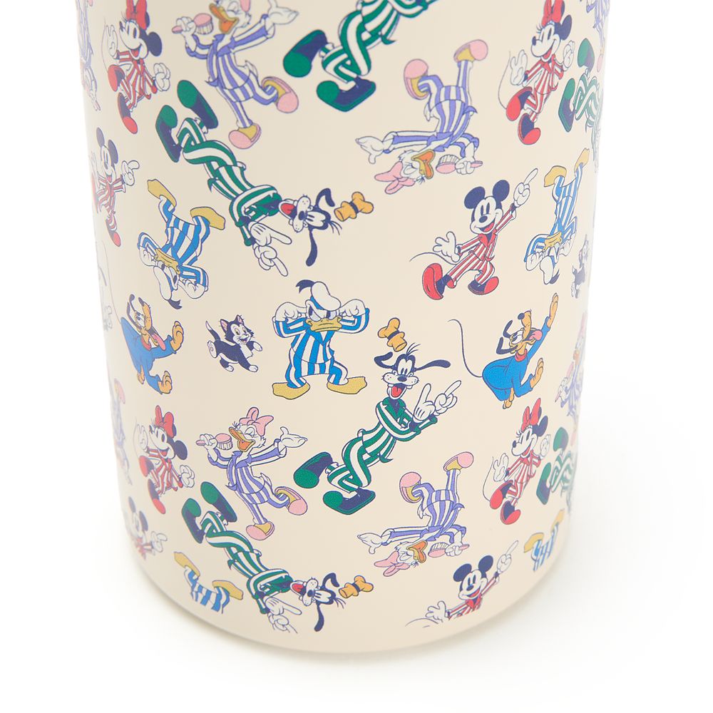 Mickey Mouse and Friends Stainless Steel Water Bottle with Built-In Straw